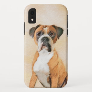 Boxer Dog Painting Uncropped Original Animal Art iPhone XR Case