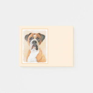 Boxer Dog Painting Uncropped Original Animal Art Post-it Notes
