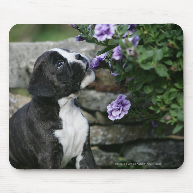 Boxer Dog Panting Mouse Pad (Front)