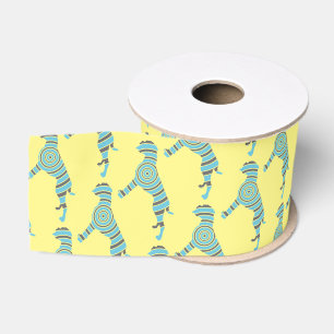 Boxer dog Pattern Grosgrain Ribbon