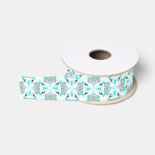 Boxer dog Pattern Grosgrain Ribbon