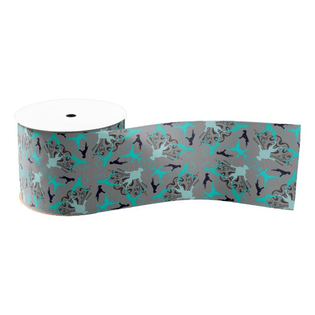 Boxer dog Pattern Grosgrain Ribbon (Spool)