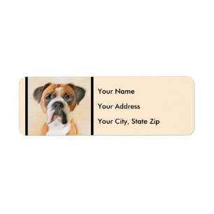 Boxer Dog Peinture Non Décroché Art animal origina
