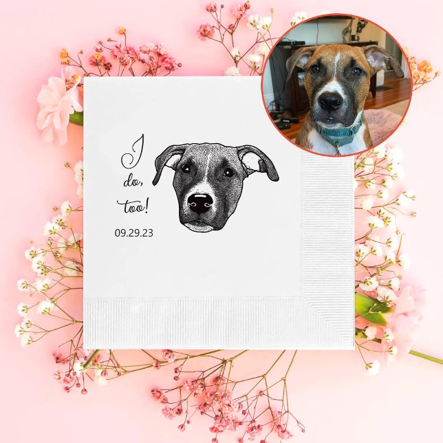 Boxer Dog Personalized I Do Too Napkin (Creator Uploaded)