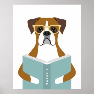 Boxer Dog Personalized Print