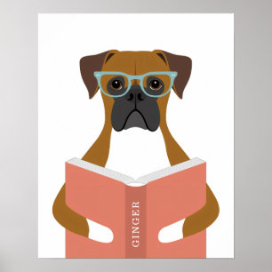 Boxer Dog Personalized Print