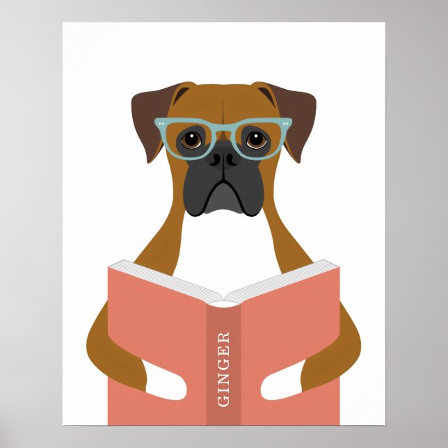 Boxer Dog Personalized Print (Front)