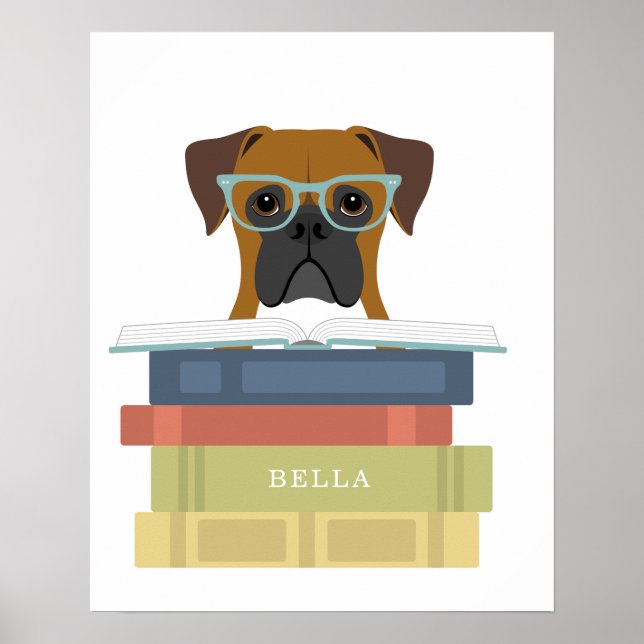 Boxer Dog Personalized Print (Front)
