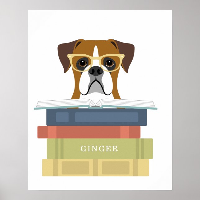 Boxer Dog Personalized Print (Front)