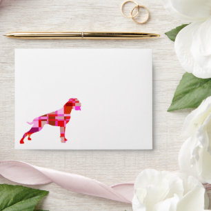 Boxer Dog Personalized Red Custom Mailer for Dog Envelope