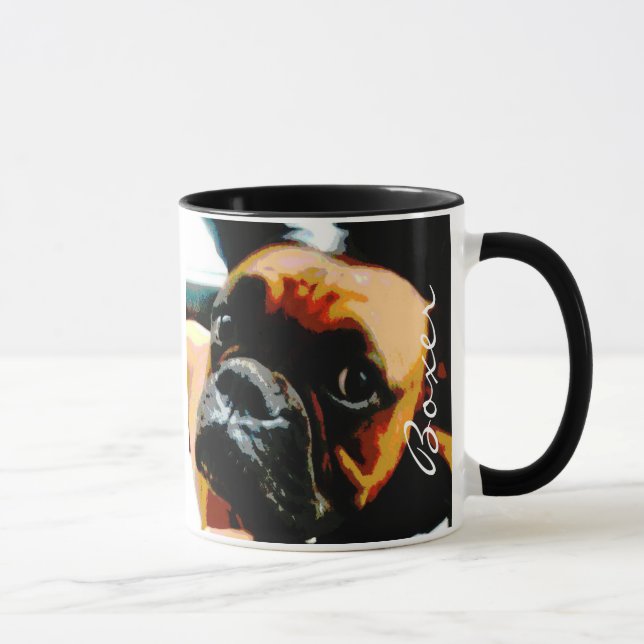 Boxer Dog Pet Photo Coffee Mug (Right)