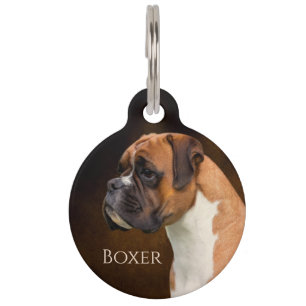 Boxer Dog Pet Tag