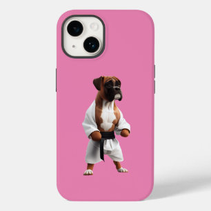 Boxer Dog Play Karate, Boxer Dog Karate Player Case-Mate iPhone 14 Case