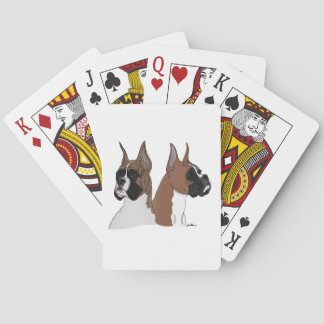 Boxer Dog Playing Cards