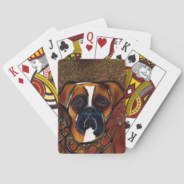 Boxer Dog Playing Cards (Back)