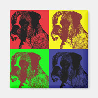 Boxer Dog Pop Art Style