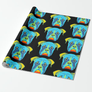 Boxer Dog Pop Art Wrapping Paper