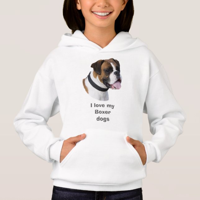 Boxer dog portrait photo (Front)