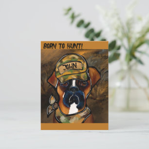 Boxer Dog Postcard