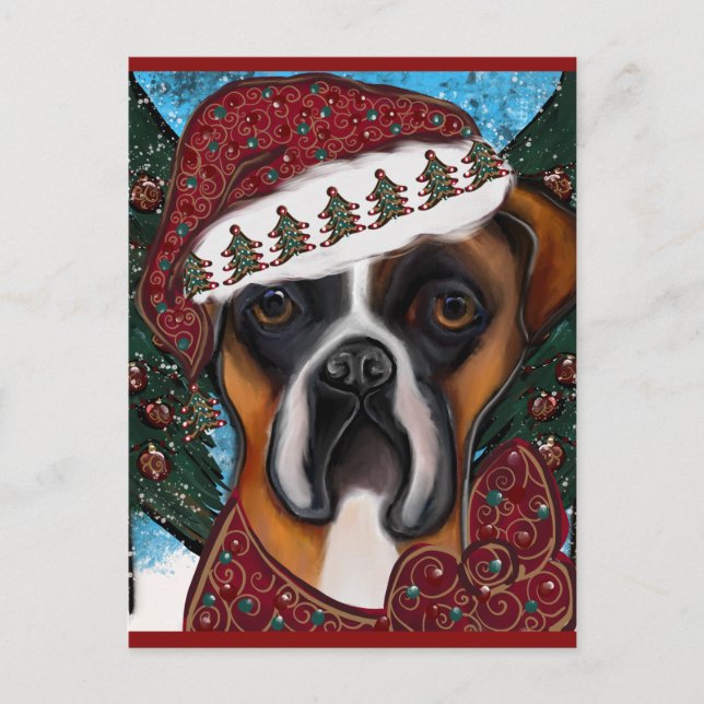 Boxer Dog Postcard (Front)