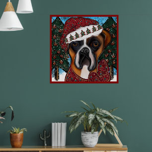 Boxer Dog Poster