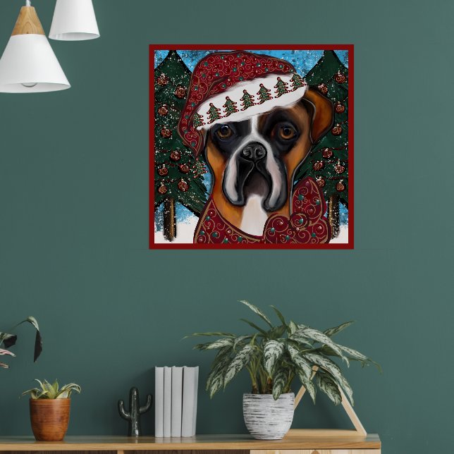 Boxer Dog Poster (Living Room 1)
