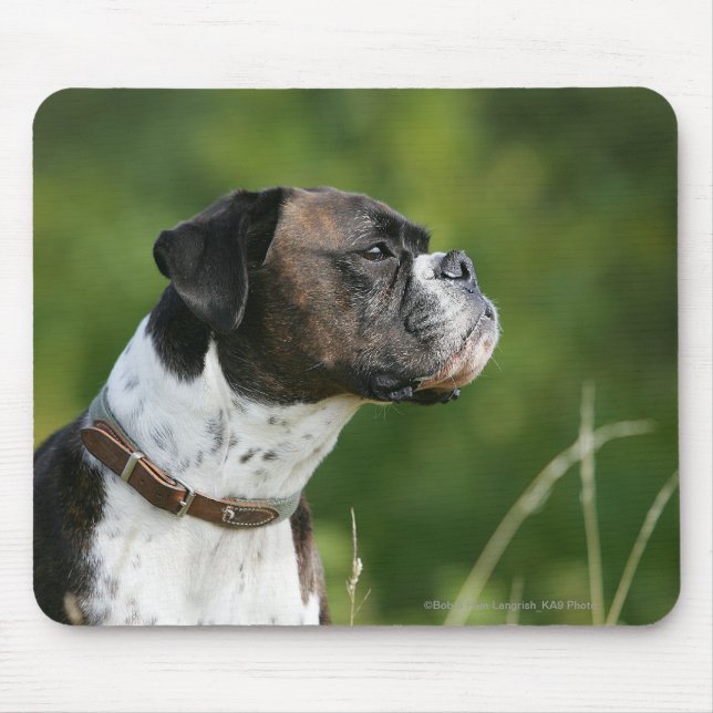 Boxer Dog Profile Mouse Pad (Front)