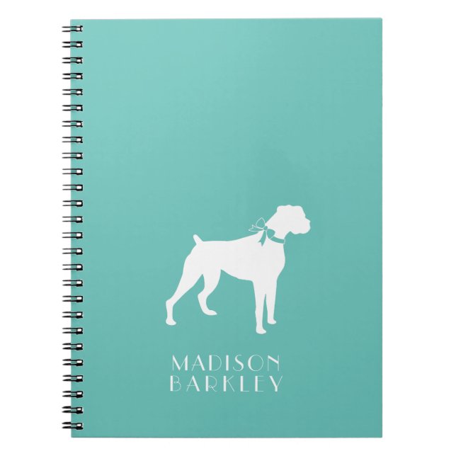 Boxer Dog Puppy Notebook (Front)