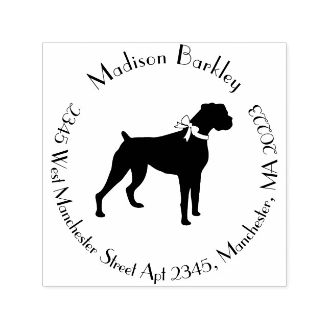 Boxer Dog Puppy Self-inking Stamp (Design)