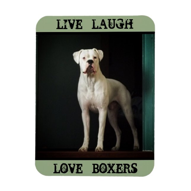 Boxer Dog Refrigerator Magnet (Vertical)