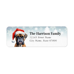 Boxer Dog Return Address Labels