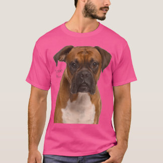 Boxer Dog Shirt Dog Mom Dad Love Is Puppy Pet Wome
