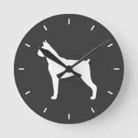 Boxer Dog Silhouette (Cropped Ears)