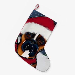 Boxer Dog Small Christmas Stocking