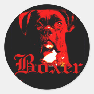 Boxer dog sticker