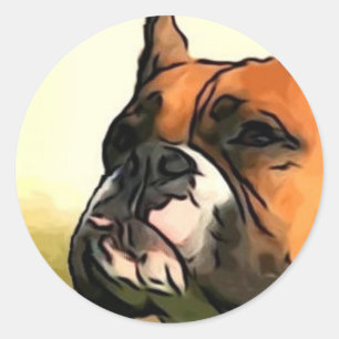 Boxer dog sticker