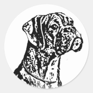 Boxer Dog stickers