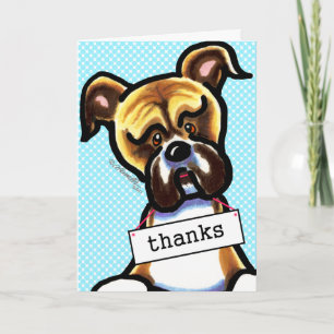 Boxer Dog Thank You Card