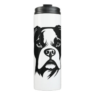 Boxer Dog Thermal Tumbler