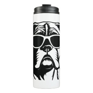 Boxer Dog Thermal Tumbler