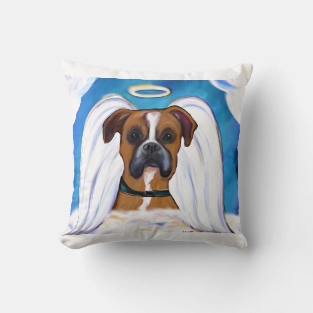 BOXER DOG THROW PILLOW (Front)