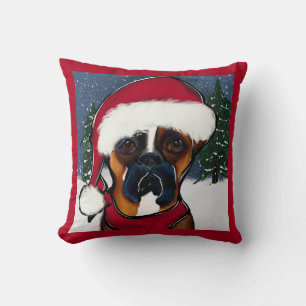 Boxer Dog Throw Pillow