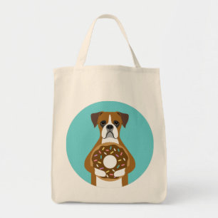 Boxer Dog Tote Bag