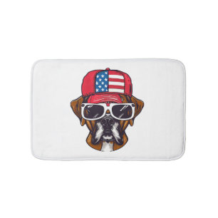 Boxer Dog USA Bath Mat