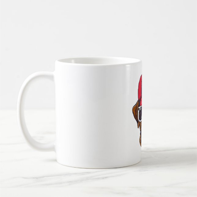 Boxer Dog USA Coffee Mug (Left)