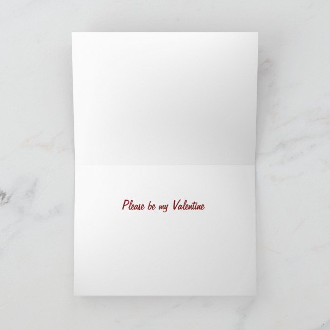 Boxer Dog Valentine  Note Card (Inside)