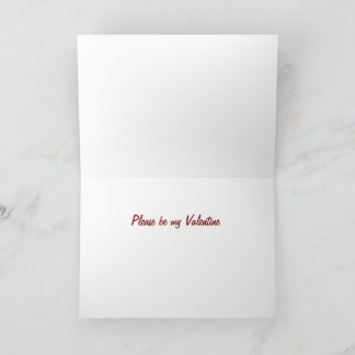 Boxer Dog Valentine Note Card