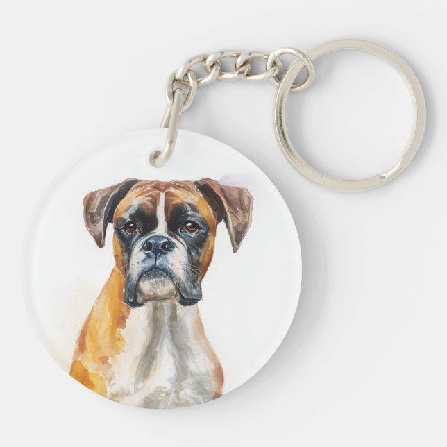 Boxer Dog Watercolor Art (Dos)