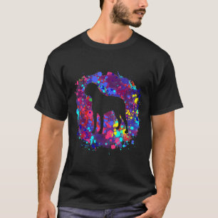 Boxer  Dog  Watercolor Splash T-Shirt