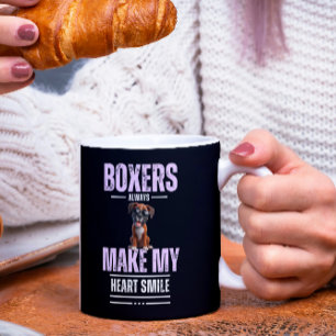 Boxer Dogs Make My Heart Smile Coffee Mug